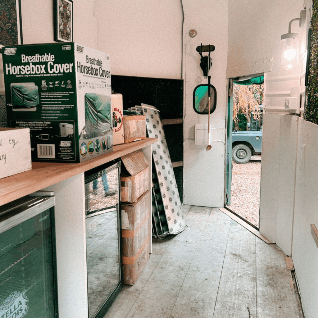 From Horsebox to Gin Bar: Fitting Out Our Gin Bar Interior