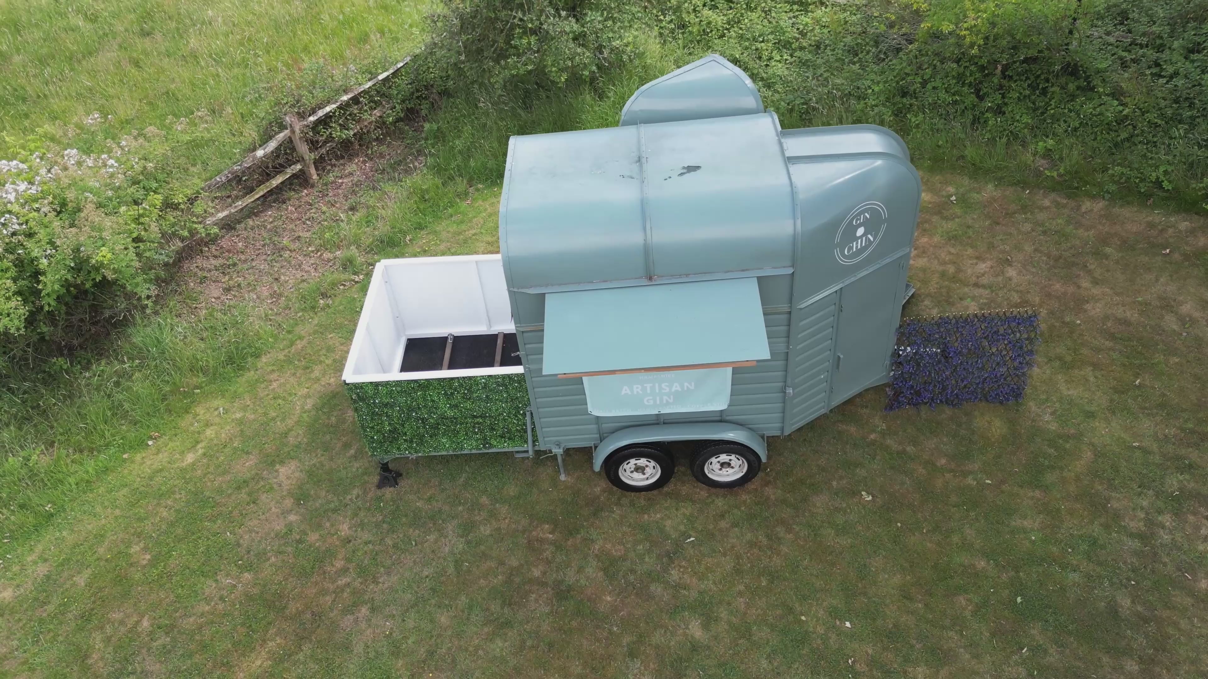 Gin Chin mobile bar hire trailer